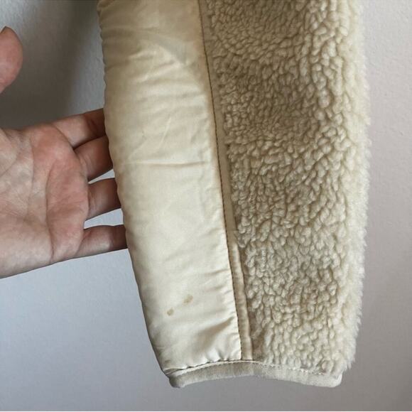 Madewell Faux Shearling Half-Zip Pullover in Ecru Size: XS, NWT - Picture 10 of 12